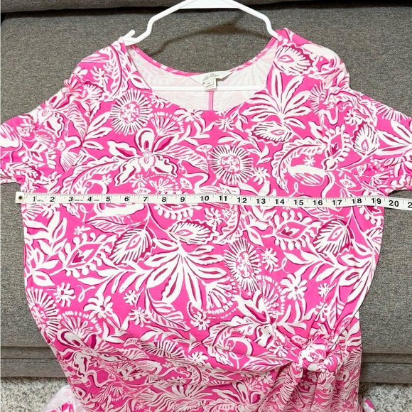 Lilly Pulitzer Bryson Long Sleeve Dress passion fruit pink size XL - Picture 7 of 10